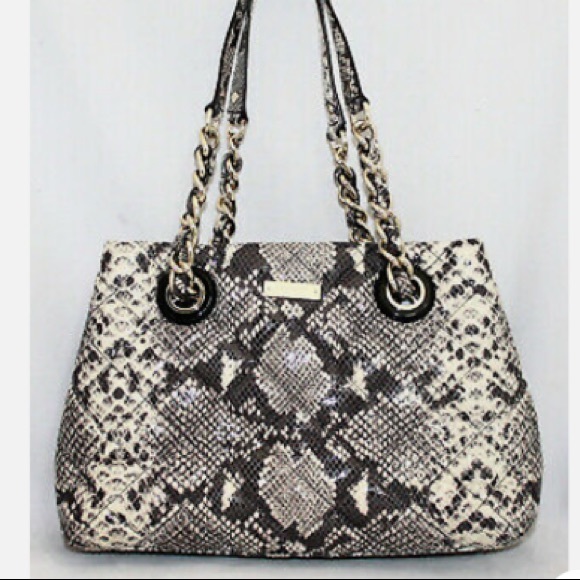 kate spade Handbags - Kate Spade Mary Anne Quilted Snakeskin Bag NWOT